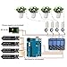WayinTop Automatic Irrigation DIY Kit Self Watering System with PDF Tutorial, 4pcs Capacitive Soil Moisture Sensor 4Channel 5V Relay Module and 4pcs Water Pump + 4M Vinyl Tubing for Garden Plant