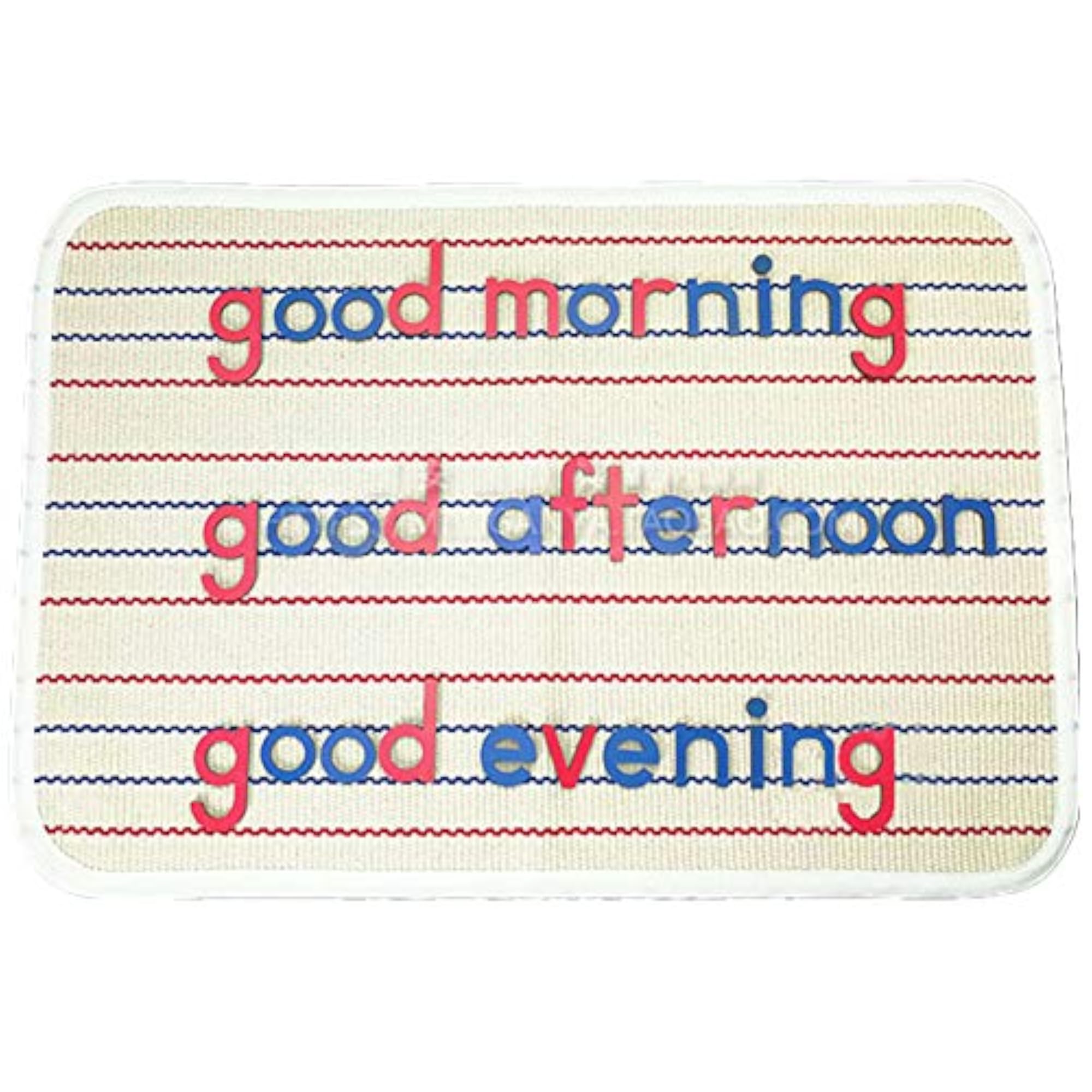 Montessori Cotton Work Rugs, Striped Design
