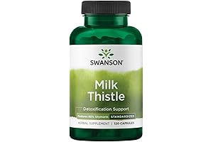 Swanson Milk Thistle - 100 Capsules Liver Support Supplement