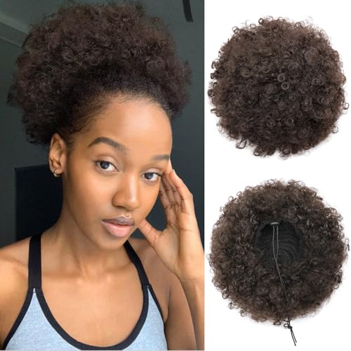 (Large, 4 ) - AISI QUEENS Synthetic Afro Puffs Drawstring Ponytai...