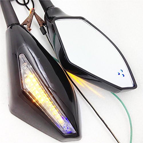 XKH - Reemplazo de la motocicleta azul LED espejo de señal de giro integrado para Triumph Daytona 600 650 Tt600 nuevo nuevo