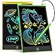 LCD Schreibtafel 2 Pack, 8.5 Zoll Tablet für Kinder und Erwachsene, Löschbarer, Wiederverwendbarer Schreib-Zeichenblock, mit Abschließbar Löschen-Taste (Gelb+Grün)