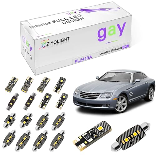 Kit de iluminación LED interior para Chrysler Crossfire 2004-2008 miniatura 1