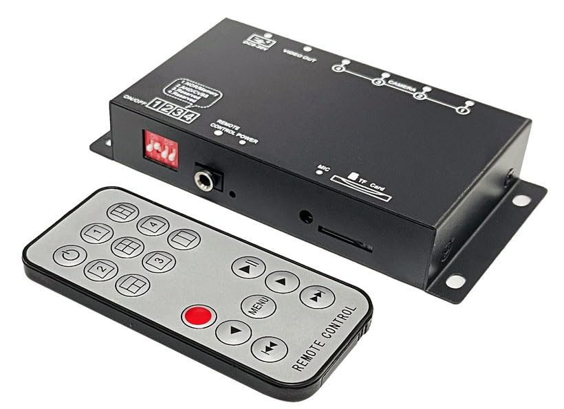 4-Channel Multi-Viewing Mini HD DVR with IR Remote for 1080p 720p AHD CVI TVI CVBS CCTV Cameras