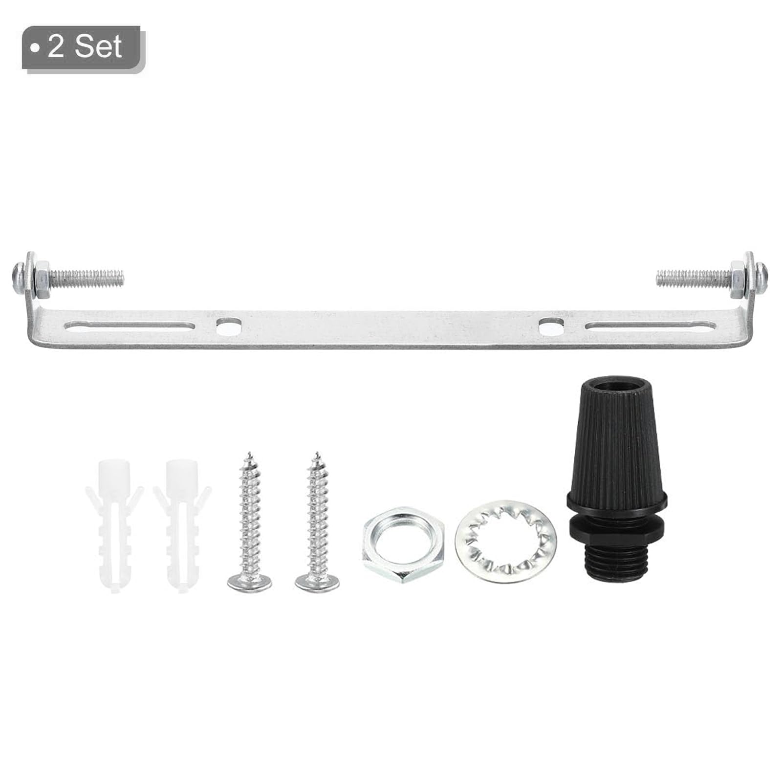 TOP-VIGOR 2Sets Light Fixture Ceiling Bracket, 180x18x16mm Ceiling Light Plate Kit - Image 3