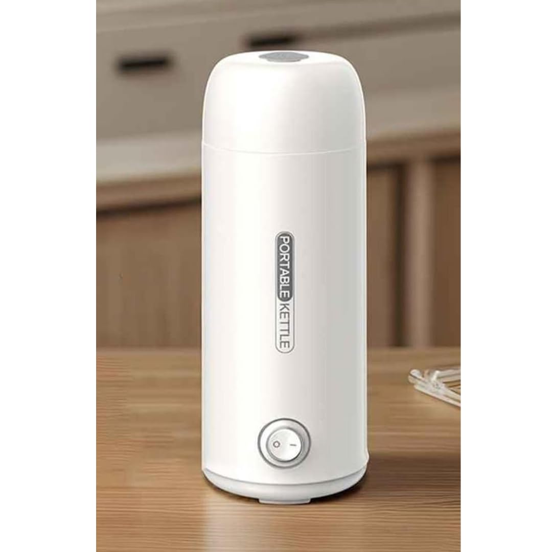 Ritmo Portable Electric Milk Warmer Kettle 400ml Stainless Steel Heating Mug for Travel, Business Trip & Office Desks-image-20