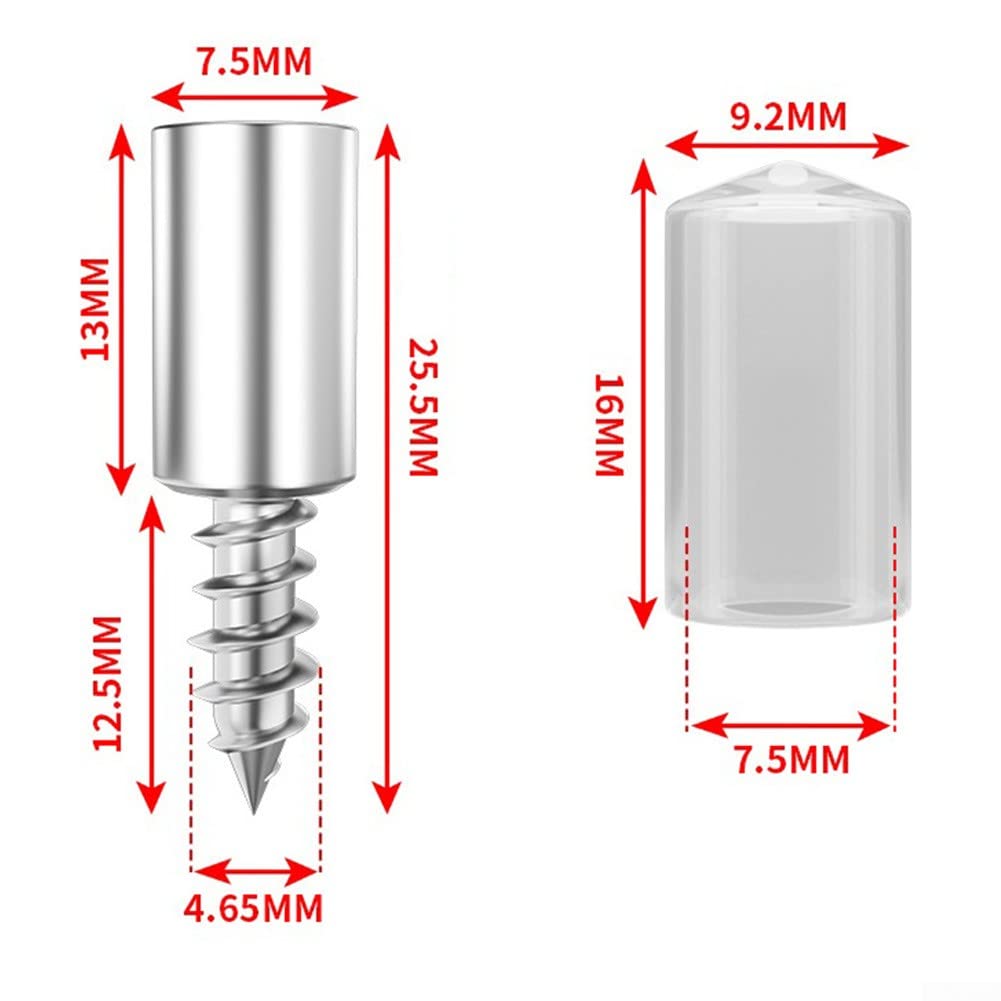 36 Pezzi Staffe Luminate Con Vite Autofilettante - Per Mobili, Armadi E Mensole In Truciolato - Foto 2