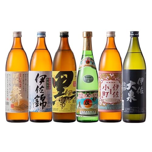 酒乃向原 伊佐焼酎小瓶飲み比べセット!伊佐錦、黒伊佐錦、伊佐美、伊佐舞、伊佐小町、伊佐大泉(伊佐美720ml、ほか900ml各1本・計6本)