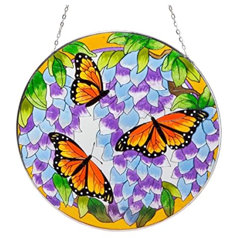 Bits and Pieces Hand-Painted Butterfly Suncatcher Cover