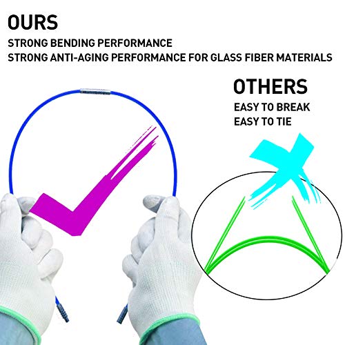 image for WXTOOLS 50' Fiberglass Cable Wire Running Rod Coaxial Electrical Conne