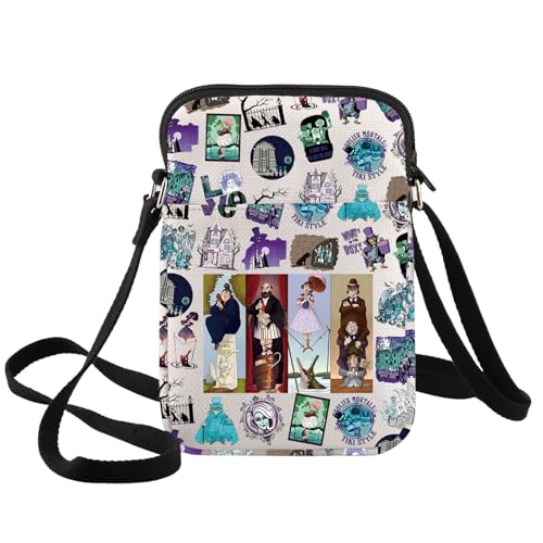 BWWKTOP Ghost House Crossbody Bag Madame Leota Gift Welcome Foolish Mortals Shoulder Bag Halloween Merch (in the box XK-B)