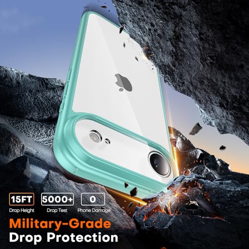 Image of TAURI for iPhone Air Case, with Screen Protector, Green
