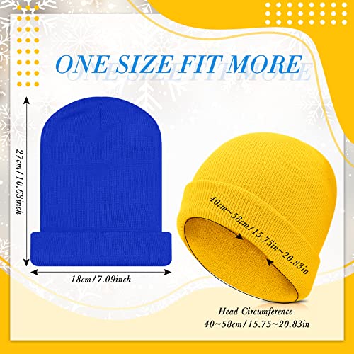 Jexine 72 Pack Kids Winter Beanies Knitted Warm Cold Weather Hats for Boys Girls Children Homeless Charity3