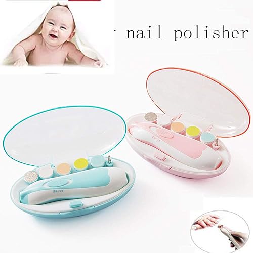 Miniatura 7 de Zhoumin Cortadora de uñas para bebés, tijeras de uñas para bebés, lima de uñas para bebés, recortadora de uñas eléctrica para dedos de los pies y