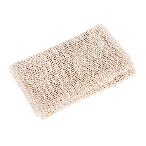 Zerodeko Beige Wiederverwendbare Baumwoll Dämpfermatte Quadratisch Temperaturbeständig Antihaftbeschichtet für Gedämpfte Teigtaschen und Haushaltsdämpfer
