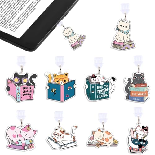 BCHKO Set di 9 Copriporta Kindle, Tappi per Porta USB-C/Type-C, Ciondolo per Amanti della Lettura, Regalo Perfetto per Appassionati di Libri