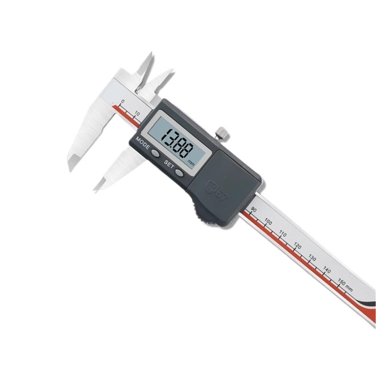 Suwmiarki cyfrowe, IP67 Wodoodporna, olejoodporna, pyłoszczelna suwmiarka cyfrowa 0-150-200-300 mm Elektroniczna stal nierdzewna(0-150mm)