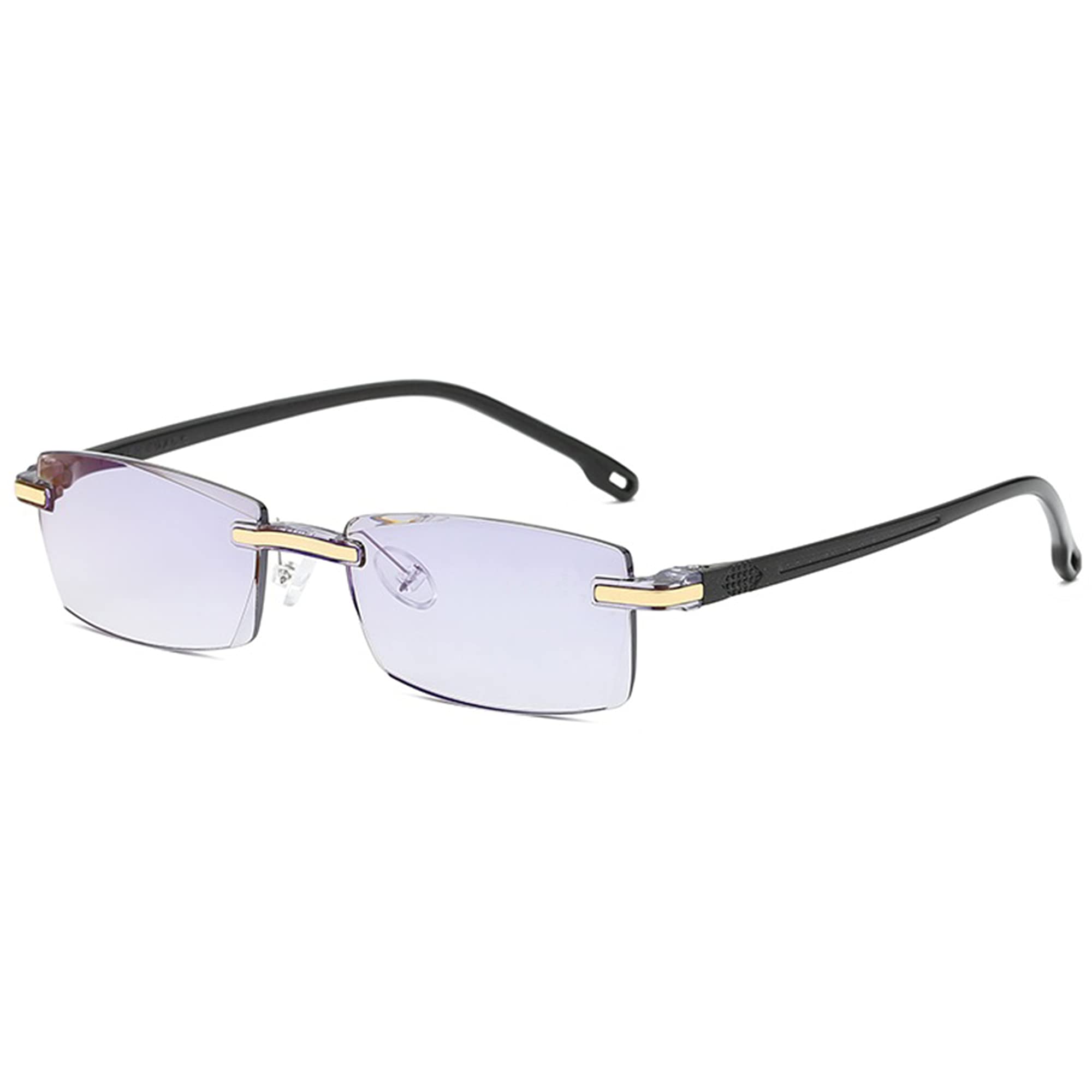 AUGEN Blue Block Rimless Reading Glasses Gold Clear Unisex Free Size Power (+2.00, Pack Of 3) (B09CDFDYQM) Amazon Price History, Amazon Price Tracker