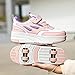 Produktbild XRDSHY Schuhe mit Rollen für Kinder, 4 Rollen Skateboardschuhe Sportschuhe Jungen Mädchen, 2 in 1 Multifunktionale Rollschuhe Outdoor-Laufschuhe Sportschuhe Gymnastik Turnschuhe,Pink-35 EU