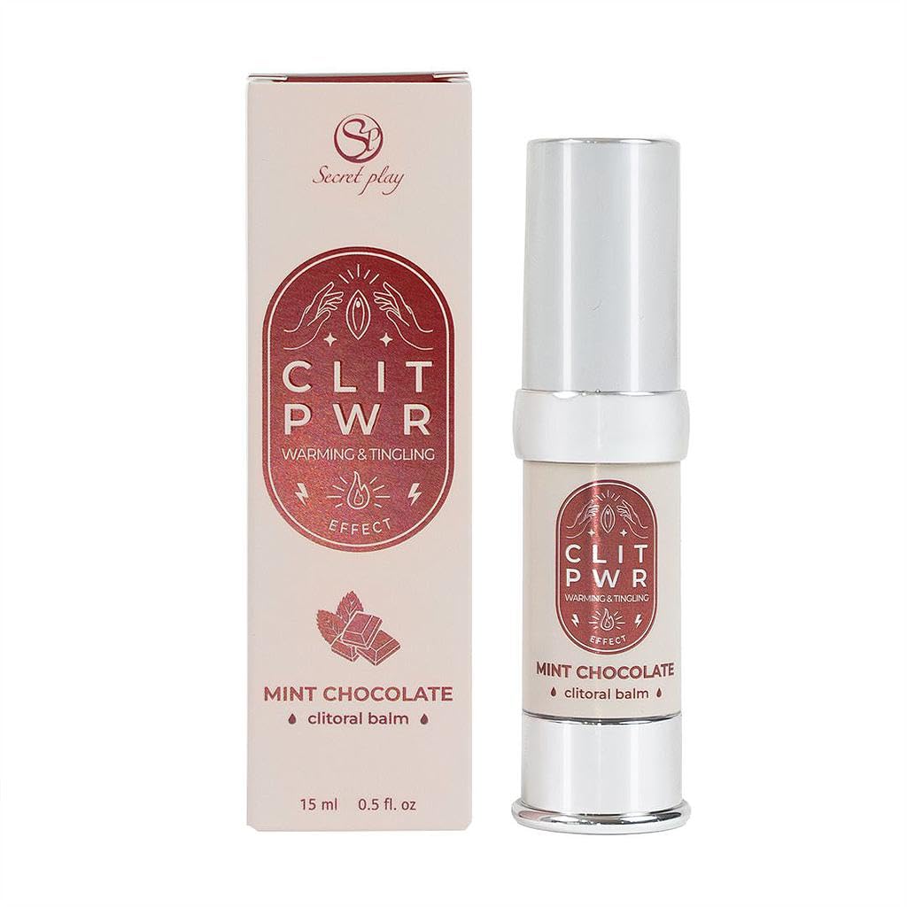 Clit Pwr Orgasmic Gel Vibrating Liquid with Heat Effect Mint Flavor Chocolate 15ml Secret Play