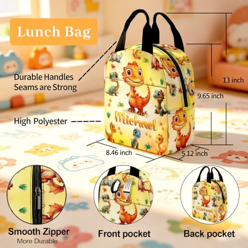 Image of Custom Kids Backpack Toddler Backpacks Set Boys Back to School Bookbag