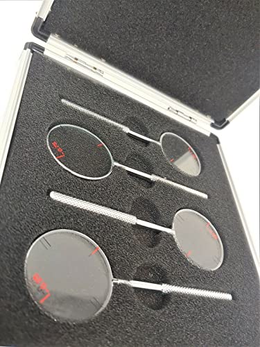 EyeElite 0.25/0.50/0.75/1.00 Optometry Trial Jackson Cross Cylinder Set Diopters Optics Lens/w Case