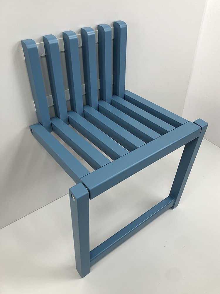 Banco Plegable de Pared con Capacidad de 150 kg para Entrada, baño o Sala de Estar. Diseño Hueco Elegante, Espacios pequeños.
