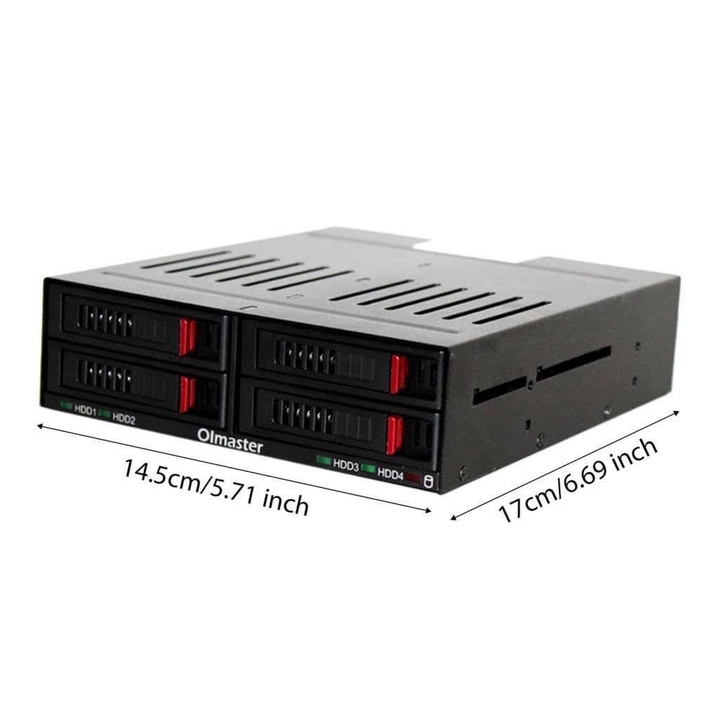 Amazon | Hzoibyze 4スロット 内蔵ラック 4x2.5インチ ハードドライブ