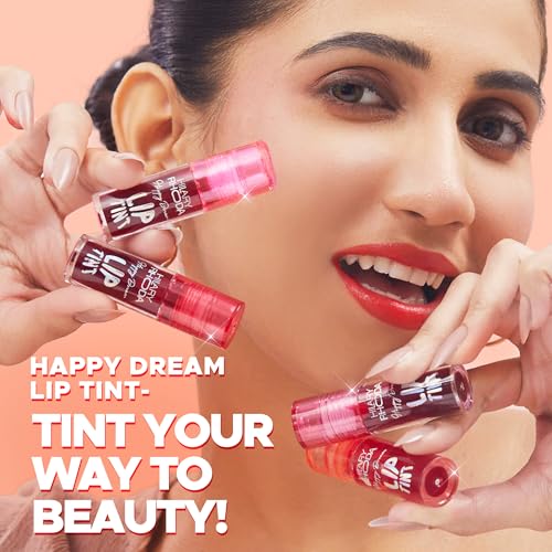 Image of Hilary Rhoda Happy Dream Lip Tint | Hydrating Formula | Infused with Hyaluronic Acid | Cruelty-Free & Glossy Finish | Non-Sticky Formula - 3.7g (Pink Fantasy- Shade 02)