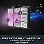 Eureka Canister Vacuum Cleaner, Lightweight Vacuum Cleaner for Carpets and Hard Floors, NEN170 Pet Friendly vaccum Cleaner with with HEPA Filter and 4 dust Bags, Silver with Green - Image 4