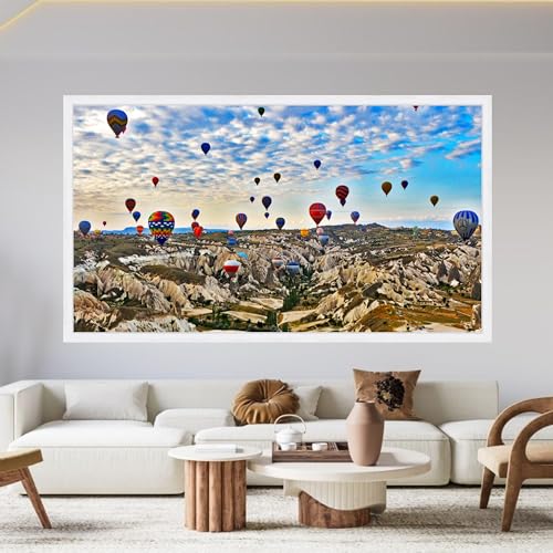 Toile murale montgolfières paysages rocheux nature 70x110cm - 3
