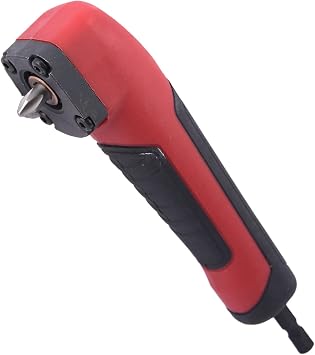 Right Angle Drill Attachment,90 Degree Drill Adapter Electric Screwdriver Repair Tool Right Angle Attachment Extension Screwdriver Socket Holder Drill Bit Corner Adapter red
