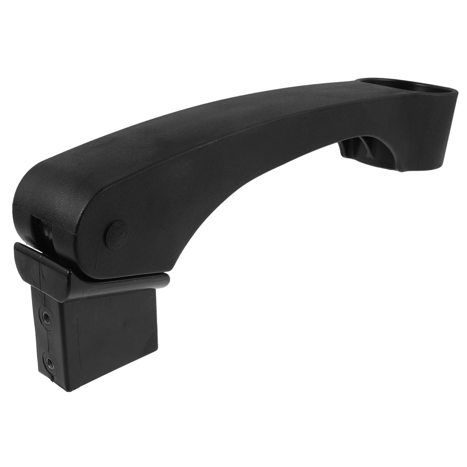 TOYANDONA Reposabrazos Negro para Silla de Teatro de Plástico de Repuesto | Portavasos Integrado, Instalación Sencilla, Acabado Simple y Profesional, Resistente Deformación