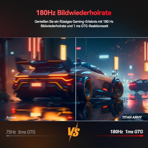 Monitor Gaming 27 Pollici, FAST IPS 180Hz, 2K QHD 2560 x 1440p 1ms GTG Verticale Schermo PC, HDR10, 120% sRGB, 144Hz FreeSync & G-sync Computer Monitor, Eye Care, VESA, DP, HDMI, P27GR - Monitor - Immagine 2