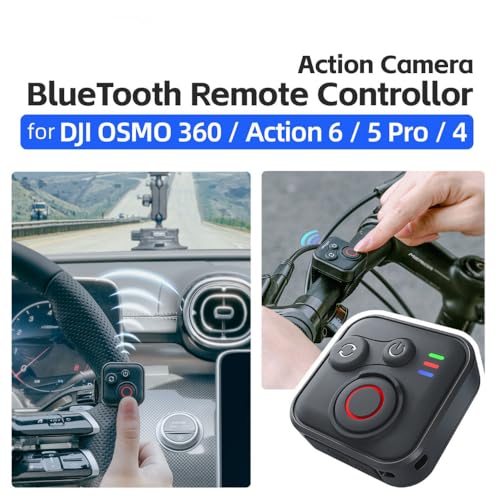 Image of Yantralay Bluetooth Remote Control for D JI OS MO 360 & Action 6 /5 Pro /4 | 50m Wireless Shooting Controller with Wrist Strap for Action Cameras | D JI Accessories