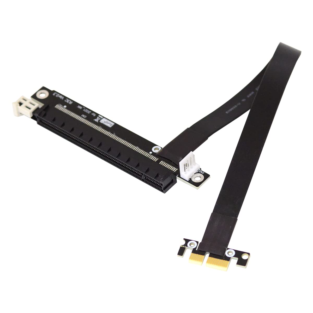 Cablecc Gen3.0 PCI-E 1x16 Riser Cavo 30 cm PCI-Express Estensione Angolo Retto Gomito Design 0.3M