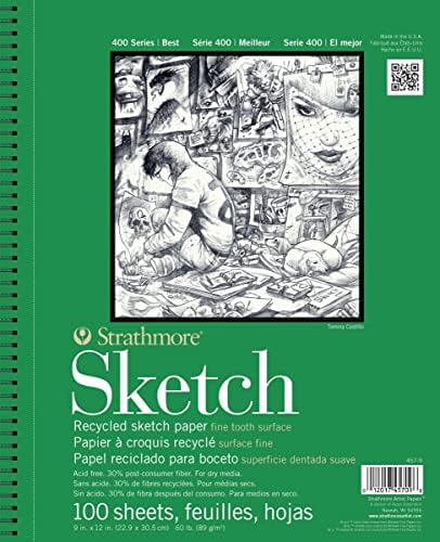 Strathmore Sketch Espiral Bloc De Papel 14 X 21.6 Cm -100 Hojas