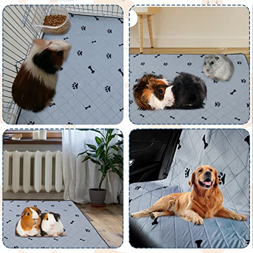 2 Stück PIPI Pads für Meerschweinchen, 4 Lagen super Saugfähig Kleintier Pee Pads, Waschbare und Wiederverwendbare Haustier Hygieneunterlage für Hamster, Kaninchen, Hunde