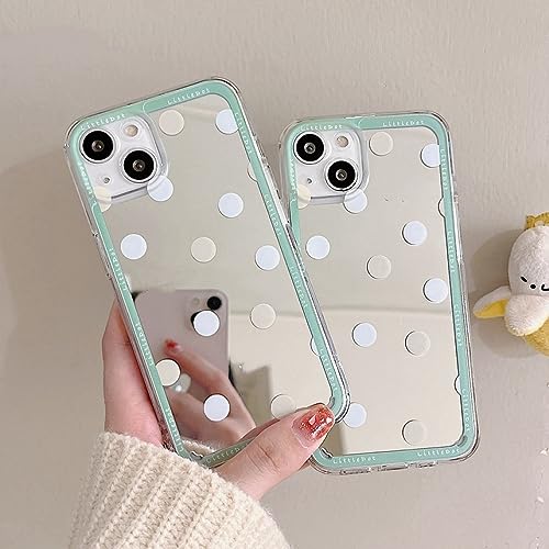 Coque miroir iPhone 11 Pro Max à pois avec protection antichoc intégrée