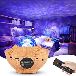 LED Star Light Projector, Joycabin Rotating Galaxy Projection Lamp, Starry Sky Colour Changing Music Player, Nebula Night Light with Timer Bluetooth Remote, for Party Room Decor Gift Kid Adult