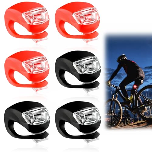 【Sicurezza migliorata】 le nostre luci per bicicletta impermeabili sono eccezionalmente luminose, ti rendono visibile agli altri e illuminano gli ostacoli che si trovano davanti. Questa caratteristica garantisce sicurezza durante le tue pedalate notturne, rendendo queste luci un'aggiunta essenziale alla tua attrezzatura da ciclismo.