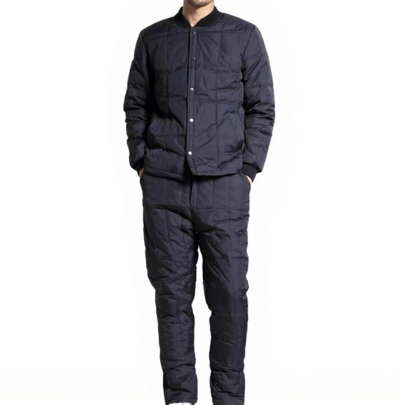 merishopp Thermal Underwear Set, Fleece Lined, Long Johns, Insulating, for Men Navy Blue 3XL| Comfortable | Breathable | Stretchable-picture-0