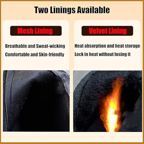 Men's Suede Slip-on Chelsea Ankle Boots Comfort Round Toe Low Heel Warm Fur Lined Winter Casual and Business Formal High Top Dress Boots3