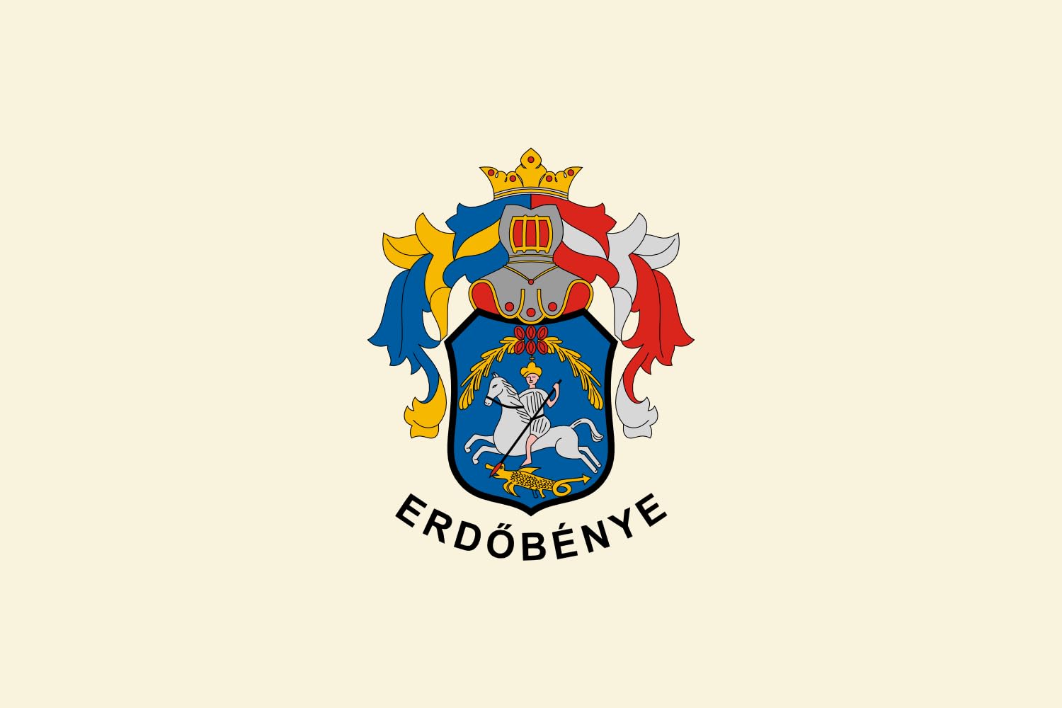 Drapeau Erdőbénye de qualité supérieure avec finitions renforcées