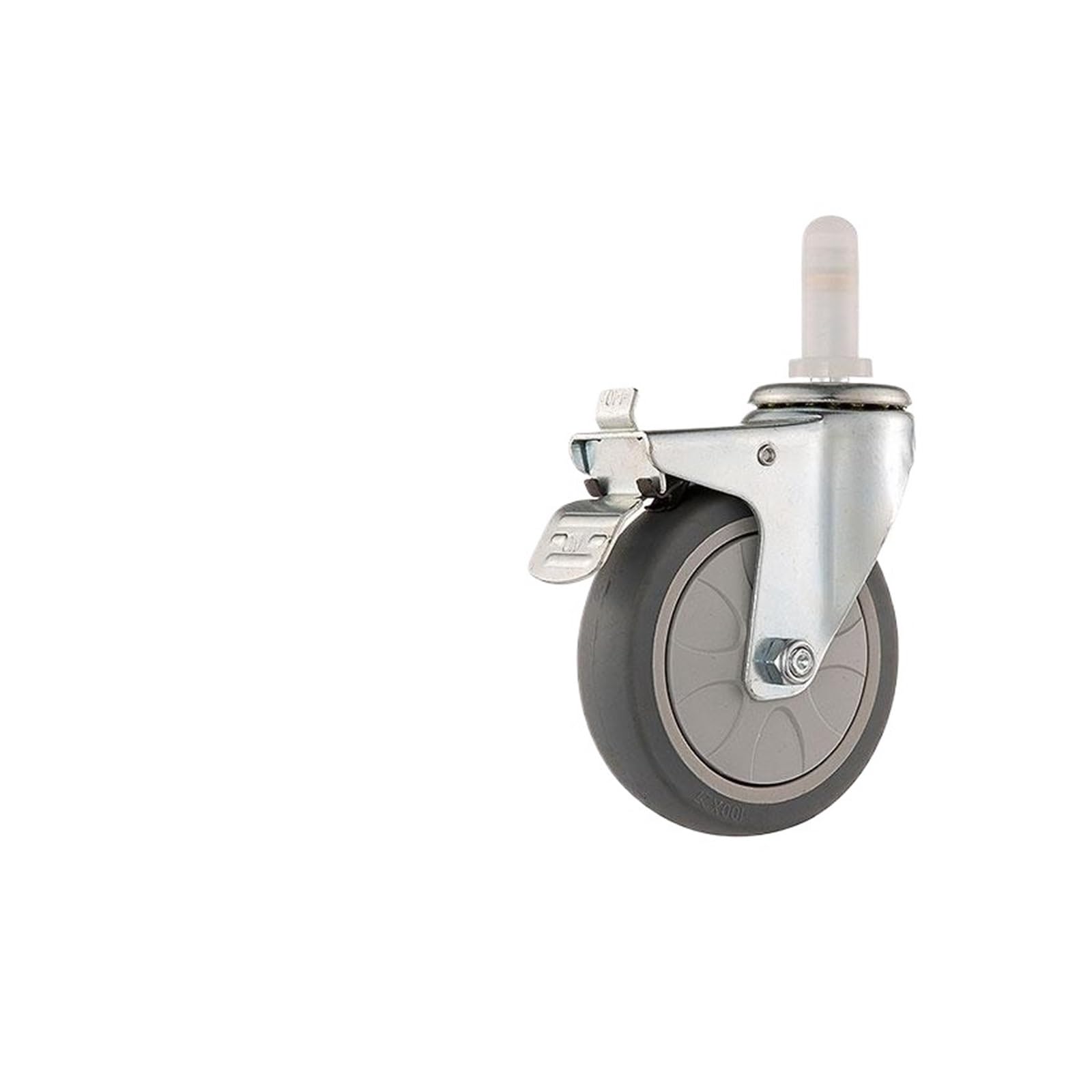 MXXDMOPD 1 Piece/lot 4 inches Hotel Restaurant Reception Dining cart casters Trolley car Cleaning Accessories(B-Brake wheel)