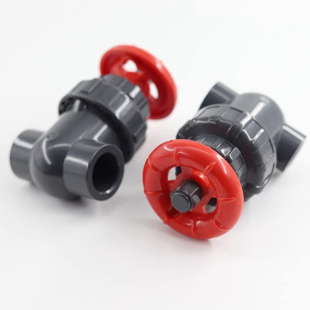Valvola a sfera per acqua, Valvola a saracinesca in PVC da 1 pezzo, for valvole a saracinesca in PVC con controllo di flusso di precisione 20/25/32/40/50/63mm (dimensioni : 25mm) (Size : 25mm)
