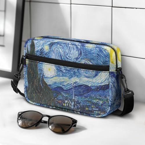 Crossbody Bags for Women Oil Painting Art Crossbody Purse, Claude Monet Painting Small Camera Shoulder Handbag2