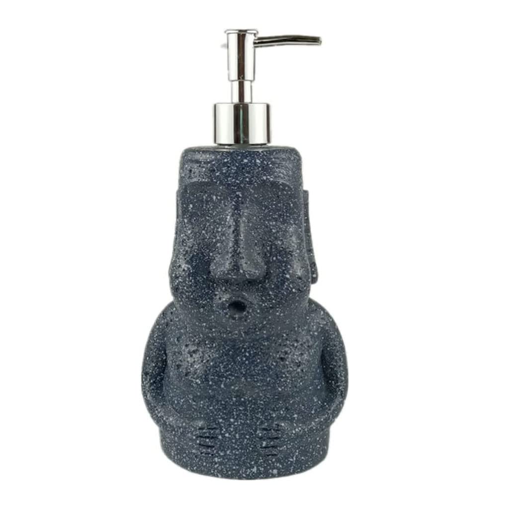 Dispensador de jabón de cerámica, Bomba de jabón de Manos para baño, dispensador de líquido Recargable con Bomba a Prueba de Fugas, Botella de loción de 450ml/15,2 oz