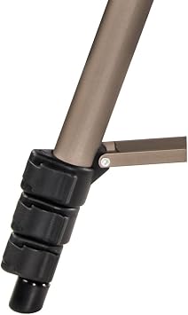 Hama Star 75 Tripod | Light Tripod with 42.5-125cm Height | 3 Way Head | 1/4 Connection for DSLR and System Cameras | with Carrying Case | Champagne