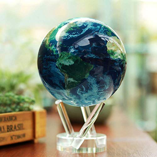 Preisvergleich Produktbild MHCYKJ Solarenergie Globus Rotation Magnetschwebebahn Dekoration Solar Perpetual Creative Black Technology Business Geschenk